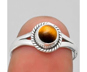 Natural Tiger Eye - Africa Ring size-7.5 SDR187772 R-1010, 6x6 mm