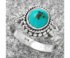 Natural Persian Turquoise Ring size-8 SDR188148, 7x8 mm