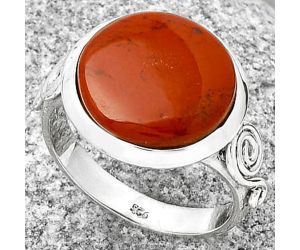 Natural Red Moss Agate Ring size-8 SDR188196 R-1062, 14x14 mm