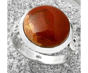 Natural Red Moss Agate Ring size-8 SDR188205 R-1062, 15x15 mm