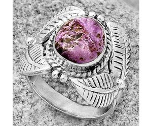 Southwest Design - Natural Purpurite Ring size-8 SDR188435 R-1387, 9x11 mm