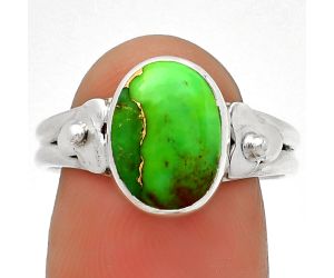 Copper Green Turquoise - Arizona Ring size-8 SDR188476 R-1509, 8x11 mm