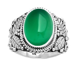 Southwest Design - Green Onyx Ring size-8.5 SDR188559 R-1387, 10x14 mm