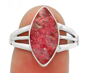 Natural Pink Thulite - Norway Ring size-8 SDR188656 R-1003, 8x17 mm