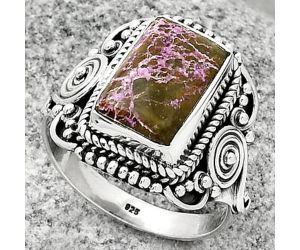 Natural Purpurite - South Africa Ring size-8.5 SDR188727 R-1291, 8x13 mm