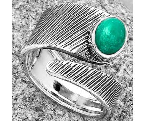 Adjustable - Turquoise Magnesite Ring size-8.5 SDR188777 R-1374, 6x8 mm