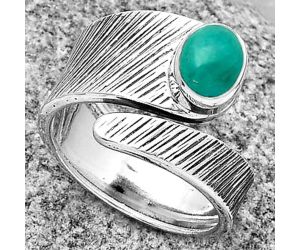 Adjustable - Turquoise Magnesite Ring size-8 SDR188778 R-1374, 7x5 mm