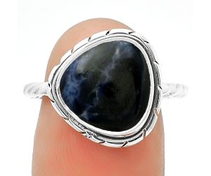 Natural Sodalite Ring size-8 SDR188905 R-1011, 12x12 mm