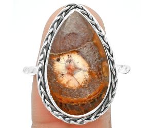 Natural Mexican Bird Eye Ring size-10 SDR188945 R-1142, 13x22 mm