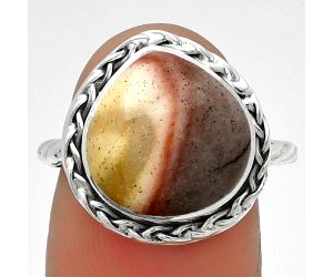 Natural Red Mookaite Ring size-7 SDR189032 R-1142, 13x13 mm