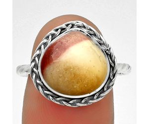Natural Red Mookaite Ring size-8 SDR189047 R-1142, 12x12 mm