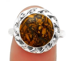 Coquina Fossil Jasper - India Ring size-9.5 SDR189163 R-1083, 12x12 mm