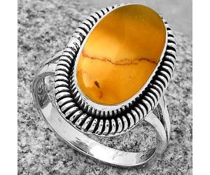 Natural Mookaite Ring size-7 SDR189420 R-1208, 9x16 mm