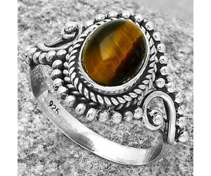 Natural Tiger Eye - Africa Ring size-8 SDR189647 R-1238, 7x9 mm
