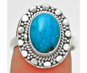 Rare Persian Turquoise With Pyrite Ring size-6.5 SDR189870, 8x11 mm