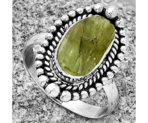 Natural Green Kyanite Rough - India Ring size-7 SDR189882 R-1154, 7x12 mm
