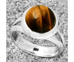 Natural Tiger Eye - Africa Ring size-7 SDR190216 R-1005, 11x11 mm