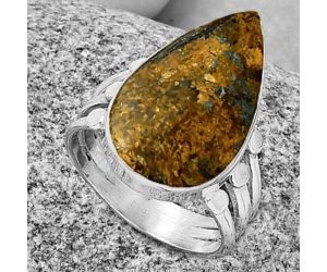 Natural Bronzite Ring size-8 SDR190303 R-1003, 13x22 mm