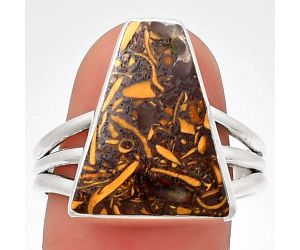 Natural Coquina Fossil Jasper - India Ring size-9 SDR190304 R-1003, 14x18 mm