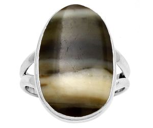 Natural Serpentine Ring size-7.5 SDR190385 R-1002, 13x20 mm