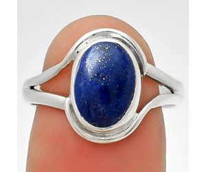 Natural Lapis Lazuli - Afghanistan Ring size-8 SDR190407 R-1145, 8x11 mm