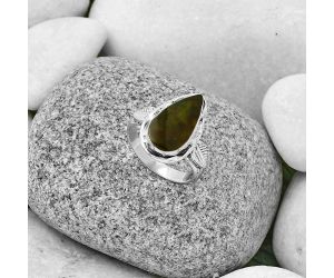 Natural Chrome Chalcedony Ring size-7 SDR190415 R-1083, 9x17 mm