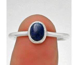 Natural Lapis Lazuli - Afghanistan Ring size-8.5 SDR190461 R-1004, 7x5 mm