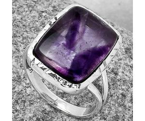 Super 23 Amethyst Mineral From Auralite 23 Ring size-8 SDR190522 R-1074, 12x16 mm