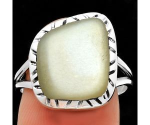 Natural Srilankan Moonstone Ring size-8 SDR190559 R-1074, 12x14 mm