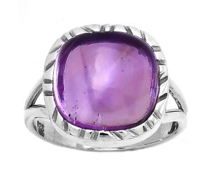 Natural African Amethyst Ring size-7 SDR190585 R-1074, 12x12 mm