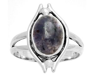 Natural Iolite Sunstone - India Ring size-9 SDR190779, 8x12 mm