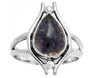 Natural Iolite Sunstone - India Ring size-8 SDR190782, 9x12 mm