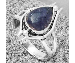 Natural Iolite Sunstone - India Ring size-8 SDR190782, 9x12 mm