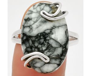 Natural Pinolith Stone Ring size-9.5 SDR190967 R-1502, 15x22 mm
