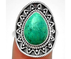 Natural Turquoise Magnesite Ring size-8 SDR191213 R-1501, 10x14 mm