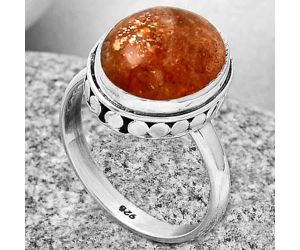 Natural Sunstone - Namibia Ring size-8 SDR191429 R-1499, 11x14 mm