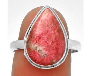 Natural Pink Thulite - Norway Ring size-9 SDR191449 R-1499, 11x16 mm