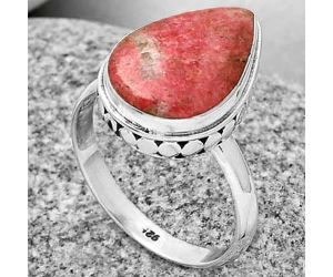 Natural Pink Thulite - Norway Ring size-9 SDR191449 R-1499, 11x16 mm