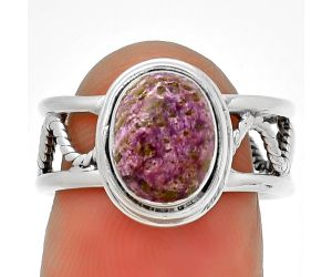 Natural Purpurite - South Africa Ring size-6.5 SDR192880 R-1255, 7x9 mm