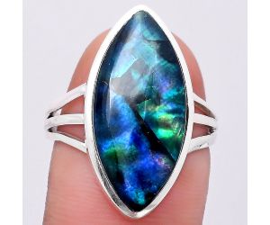 Dichroic Glass Ring size-8 SDR193215 R-1006, 11x22 mm