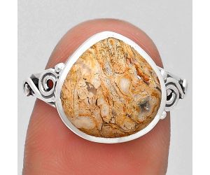 Natural Rock Calcy Ring size-8 SDR193522 R-1094, 12x12 mm