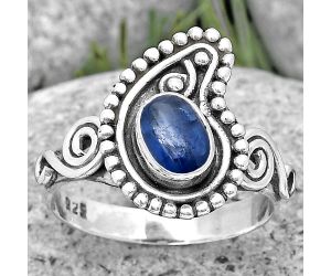 Mango Design - Blue Kyanite - Brazil Ring size-8 SDR193912 R-1494, 7x5 mm