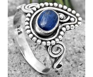 Mango Design - Blue Kyanite - Brazil Ring size-8 SDR193912, 7x5 mm