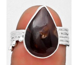 Natural Red Palm Root Agate Ring size-8 SDR193989, 11x17 mm