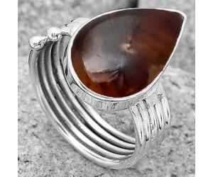 Natural Red Palm Root Agate Ring size-8 SDR193989, 11x17 mm