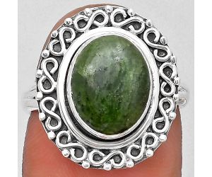 Natural Serpentine Ring size-7 SDR194180 R-1164, 9x11 mm