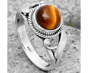 Natural Tiger Eye - Africa Ring size-7.5 SDR195252 R-1405, 8x8 mm