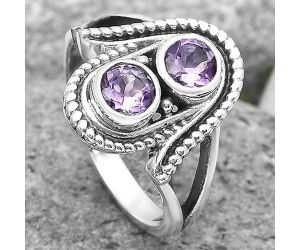 Natural Amethyst - Brazil Ring size-8 SDR195863 R-1027, 5x5 mm