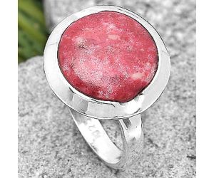 Natural Pink Thulite - Norway Ring size-8 SDR197327, 13x13 mm