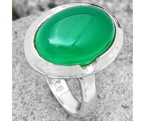 Natural Green Onyx Ring size-6.5 SDR197334 R-1059, 10x14 mm